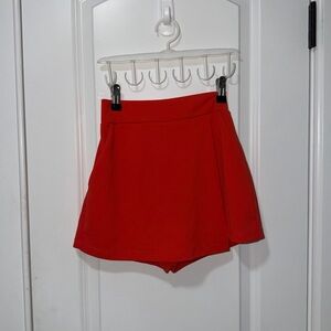 Forever 21 Red Skort Size Small Mini Skirt Shorts